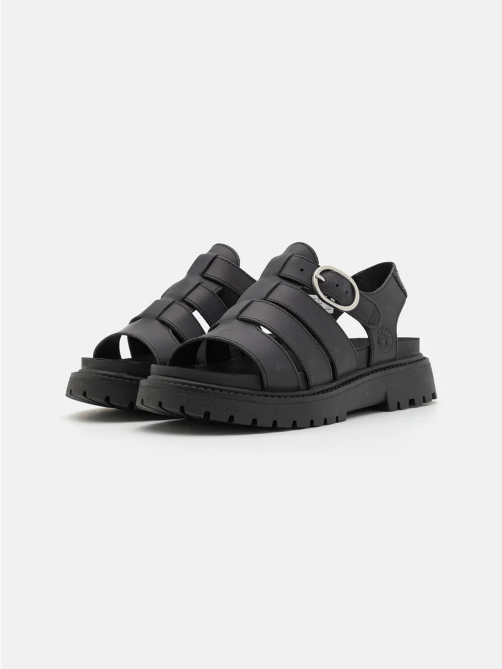 Timberland Black Womens Chunky Fisherman Sandals with Buckle